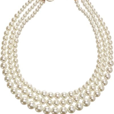 Women's Gold-Tone  Pearl Collar Necklace