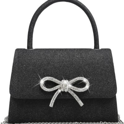 Women's Evening Bag Party Clutches Wedding Purses Cocktail Prom Handbags with Frosted Glittering